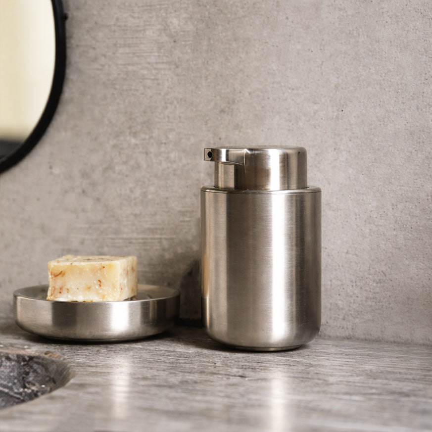 Ume Stainless Steel Soap Dispenser - Matte Steel