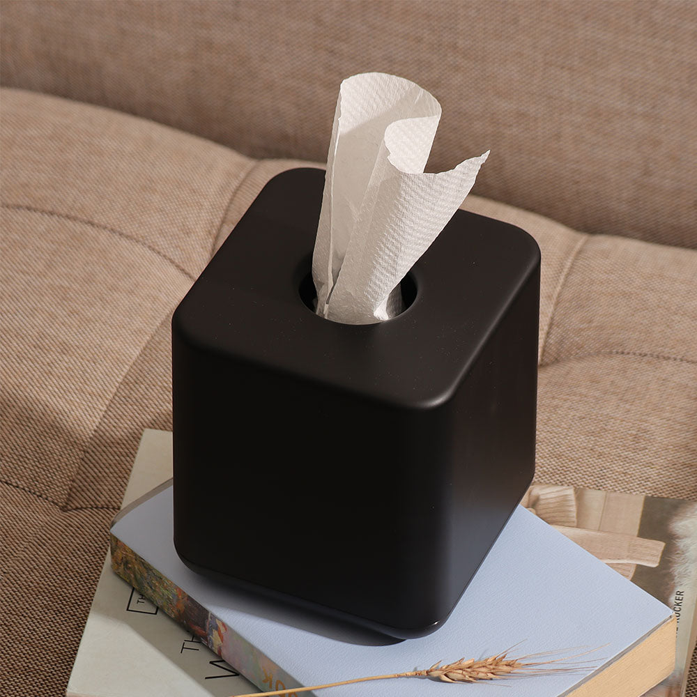 Ume Square Tissue Box Holder - Black