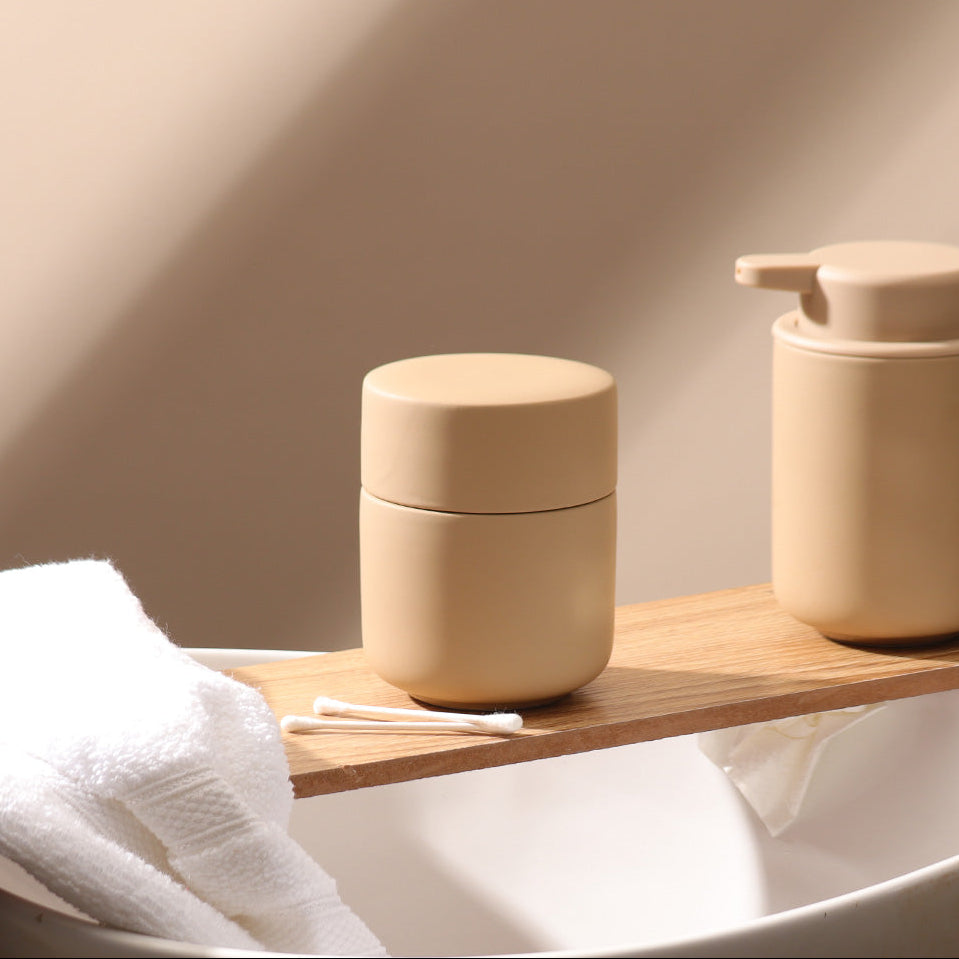 Ume Jar with Lid - Camel
