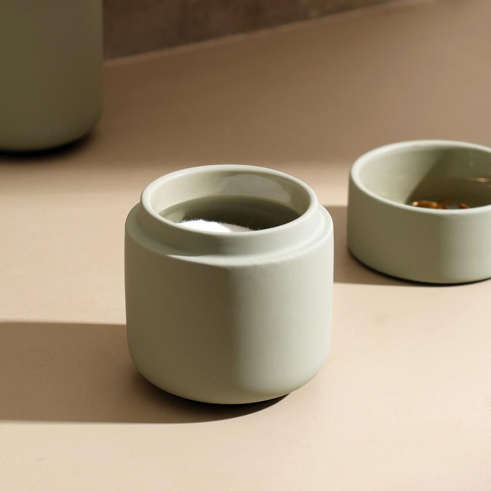 Ume Jar with Lid - Eucalyptus