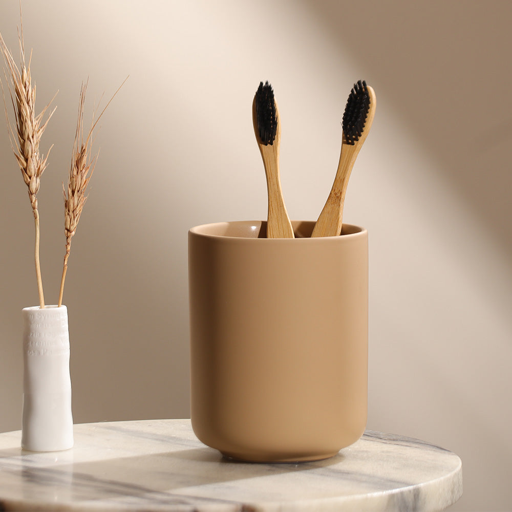 Ume Toothbrush Tumbler - Camel