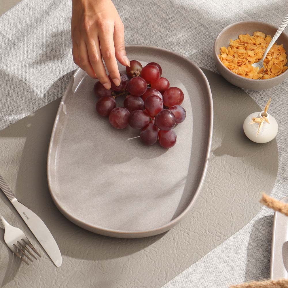 Urban Oval Platter - Grey