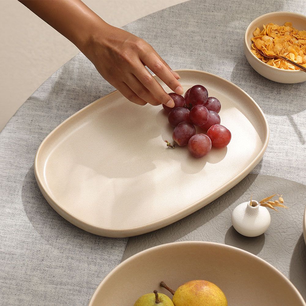 Urban Oval Platter - Taupe
