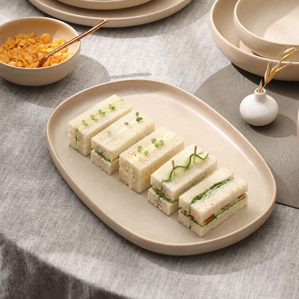 Urban Oval Platter - Taupe
