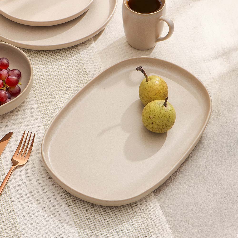 Urban Oval Platter - Taupe