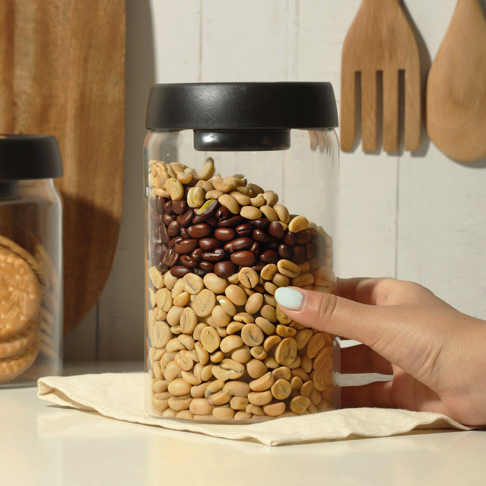 Vactop Borosilicate Storage Jar Large - Black