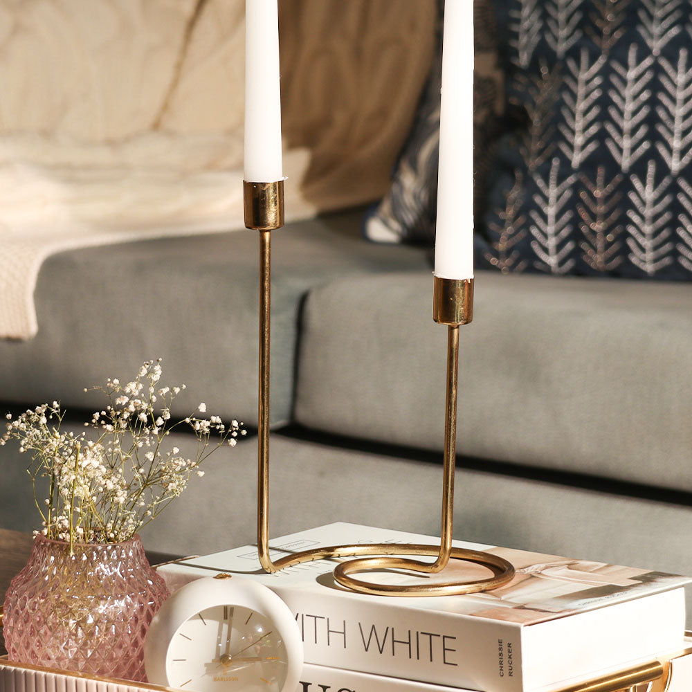 Anya Loop Candlestand - Gold