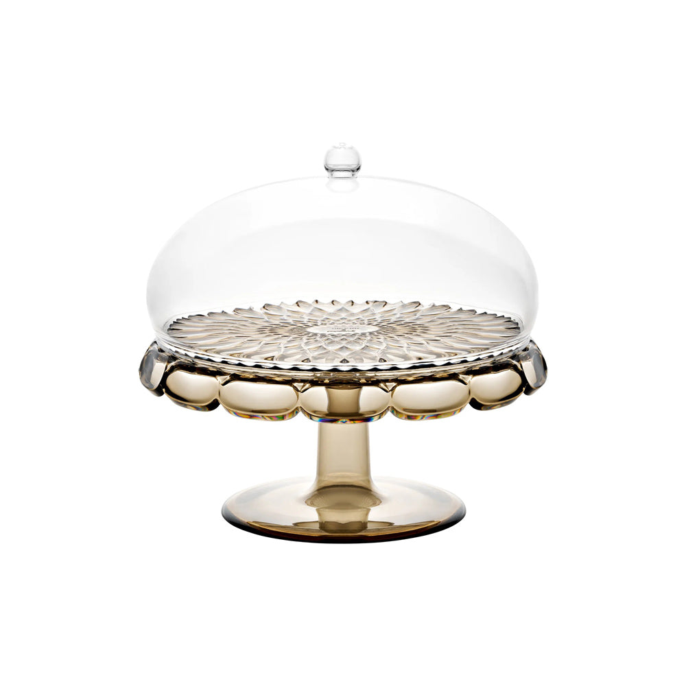 Vanity Cake Stand with Dome - Smoke