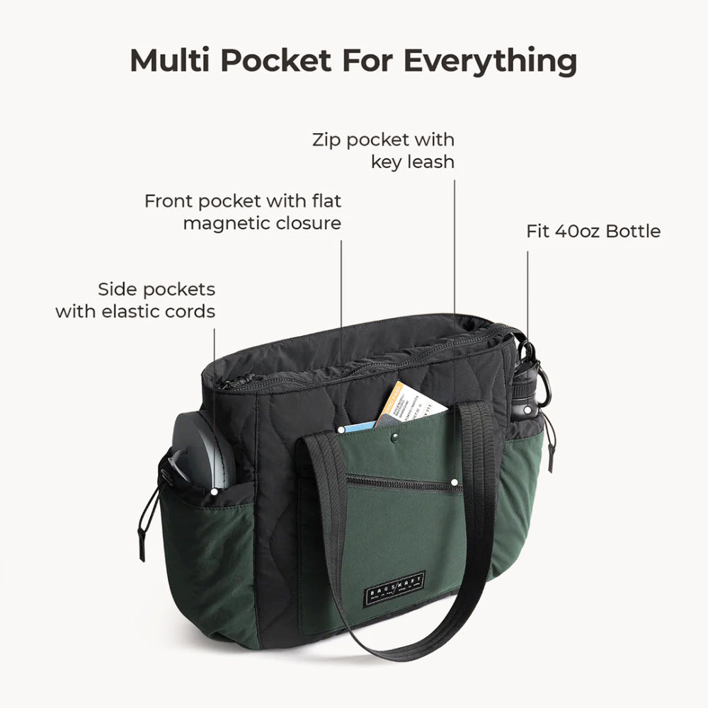 Paz Laptop Tote Bag 23L - Black