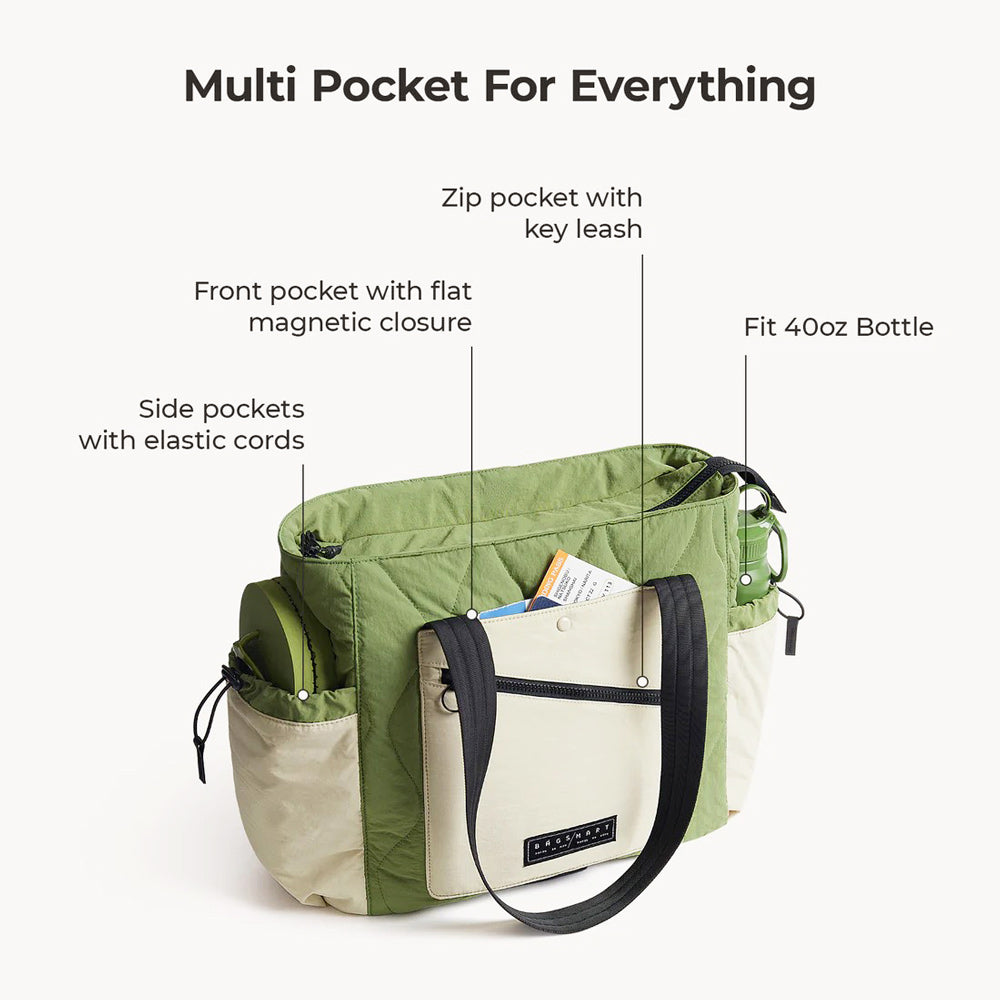 Paz Laptop Tote Bag 23L - Moss Green