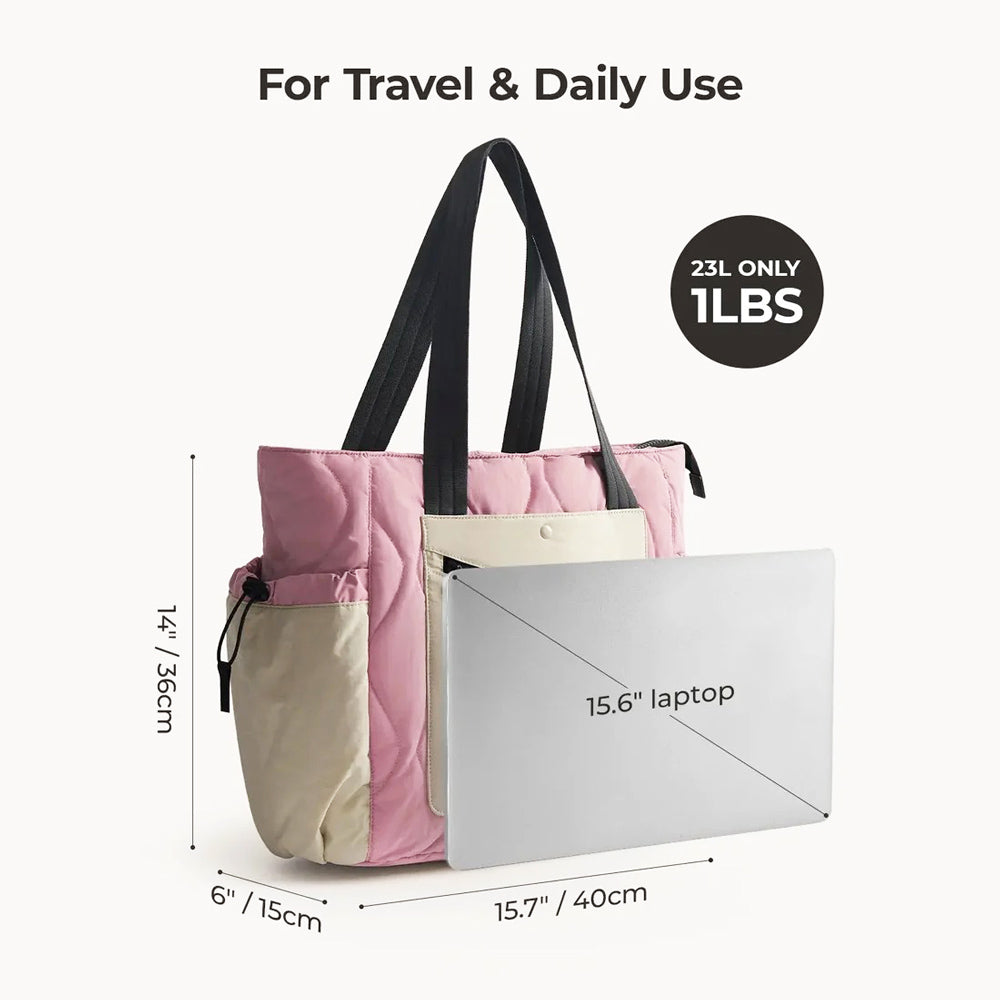 Paz Laptop Tote Bag 23L - Pink