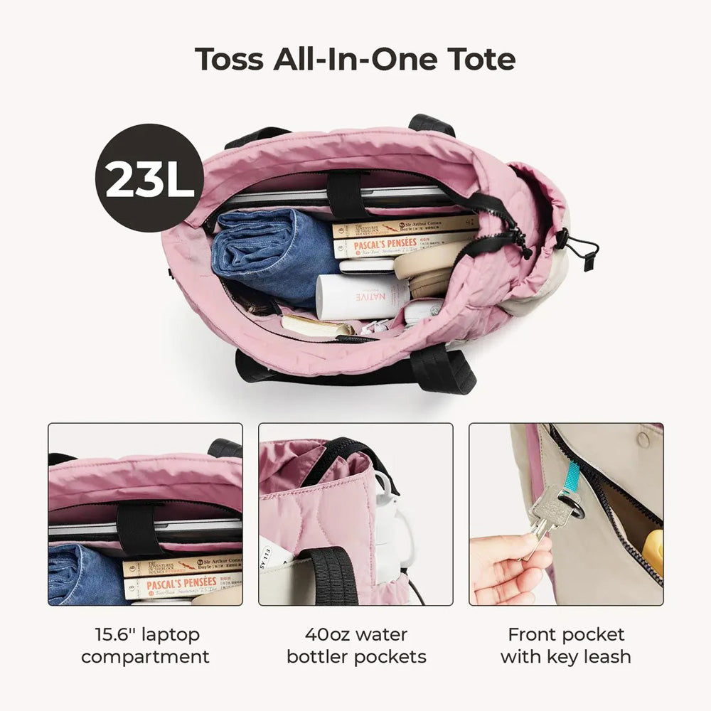 Paz Laptop Tote Bag 23L - Pink