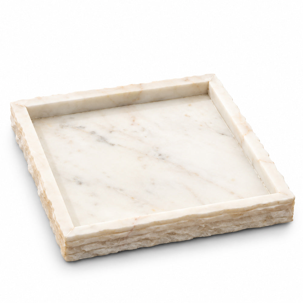 Verona Marble Tray Medium - White