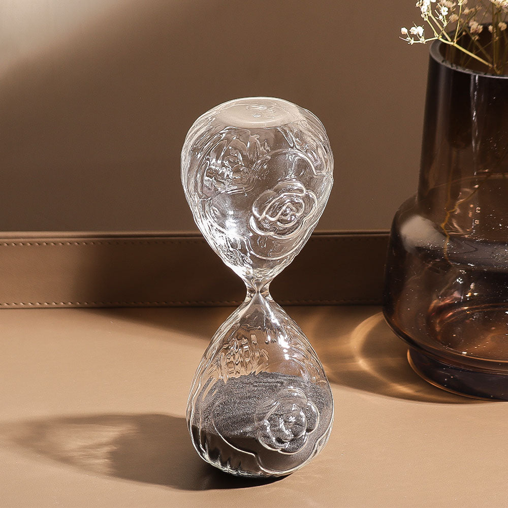 Verona Engraved Hourglass Medium - Black