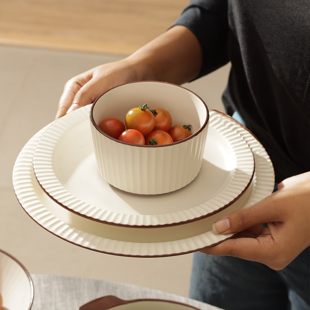 Vesper Small Bowl - Cream Brown