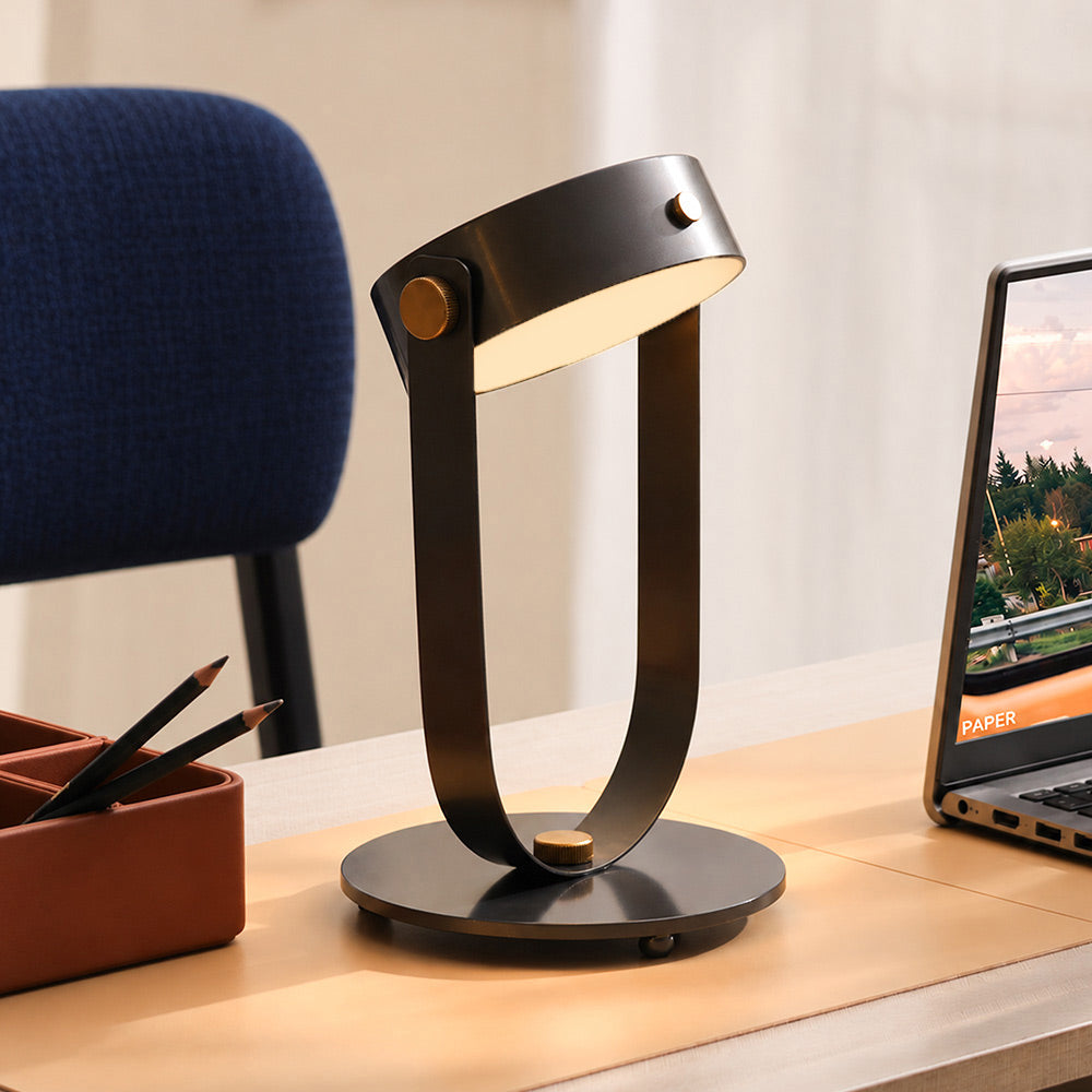 Vienne Rechargeable Desk Lamp Large - Gunmetal