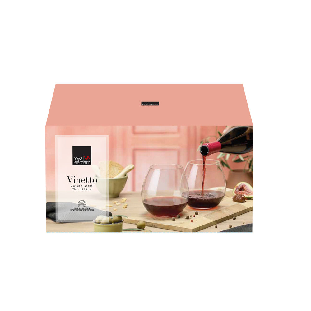 Vinetto Wine Glasses 720ml, Set of 4