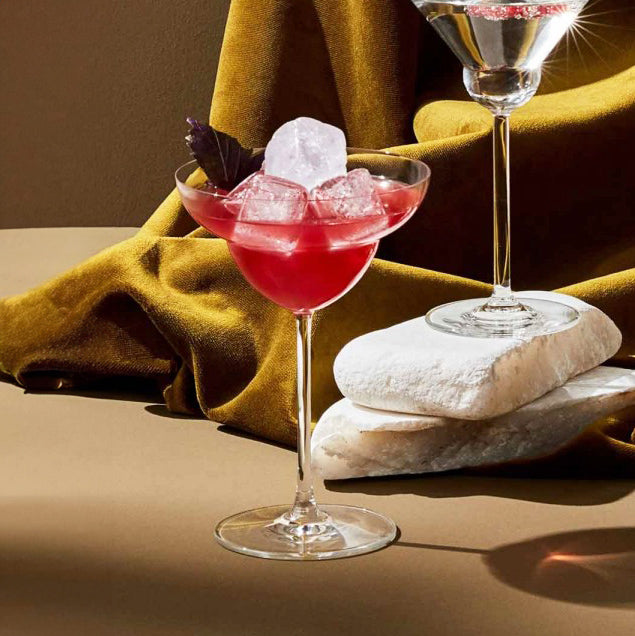 Vintage Margarita Glasses 400ml, Set of 2