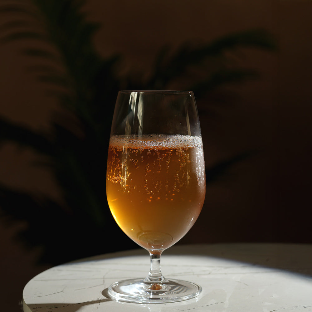 Vintage Beer Glasses 410ml, Set of 2