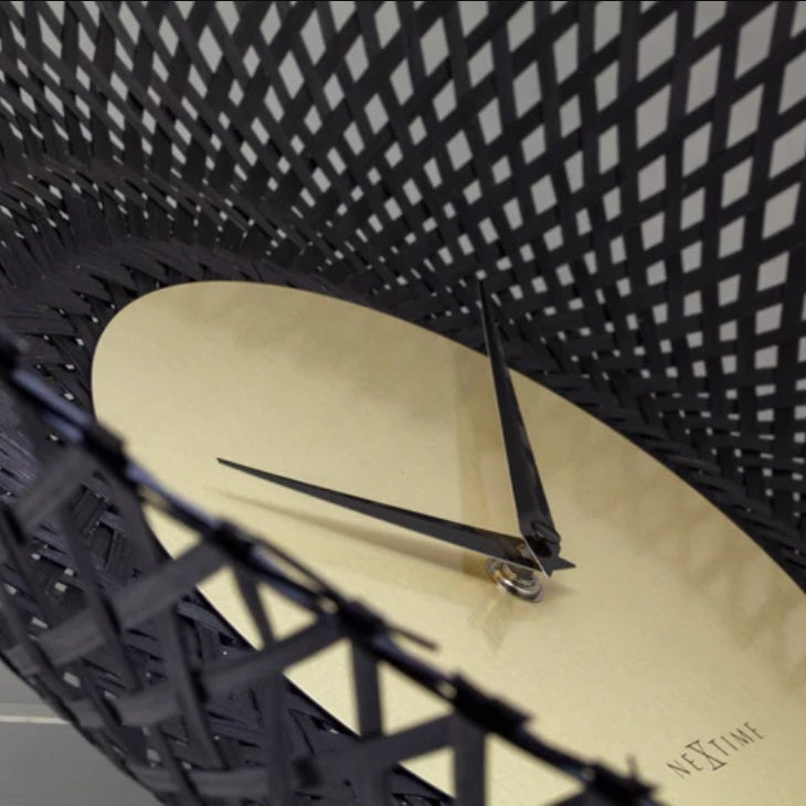 Vortex Wall Clock 60cm - Black Gold