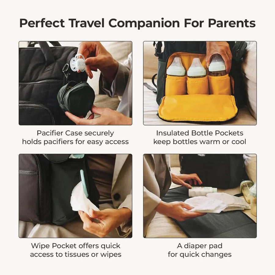 Paz Diaper Backpack 25L - Black