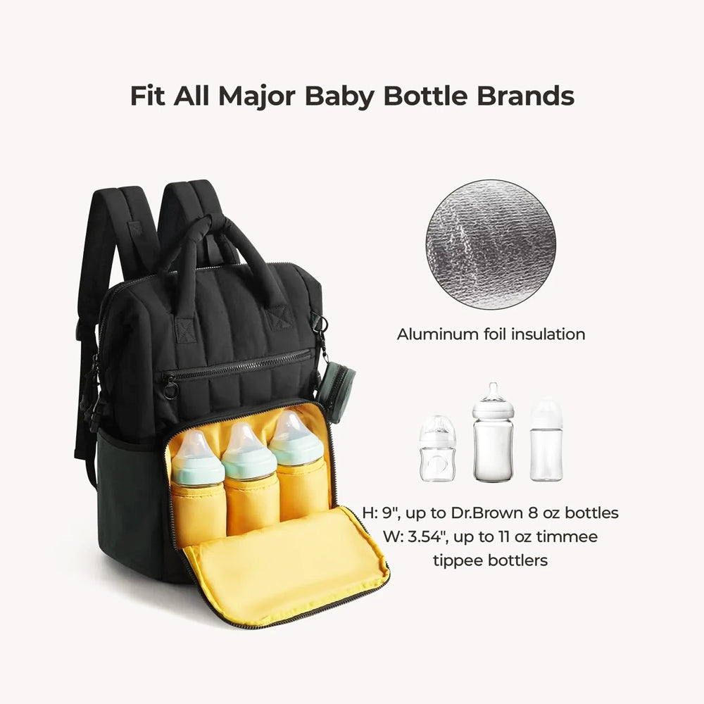 Paz Diaper Backpack 25L - Black