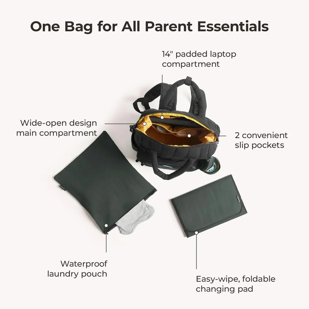 Paz Diaper Backpack 25L - Black