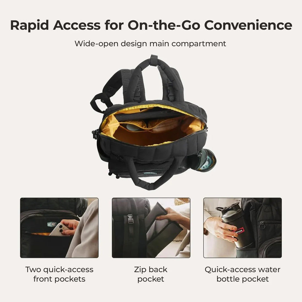 Paz Diaper Backpack 25L - Black