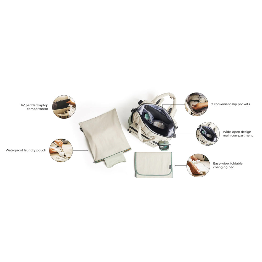 Paz Diaper Backpack 25L - Black