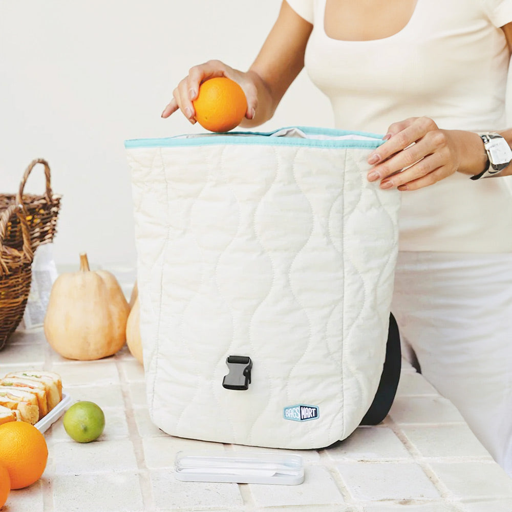 Walker Insulated Lunch Bag - Beige