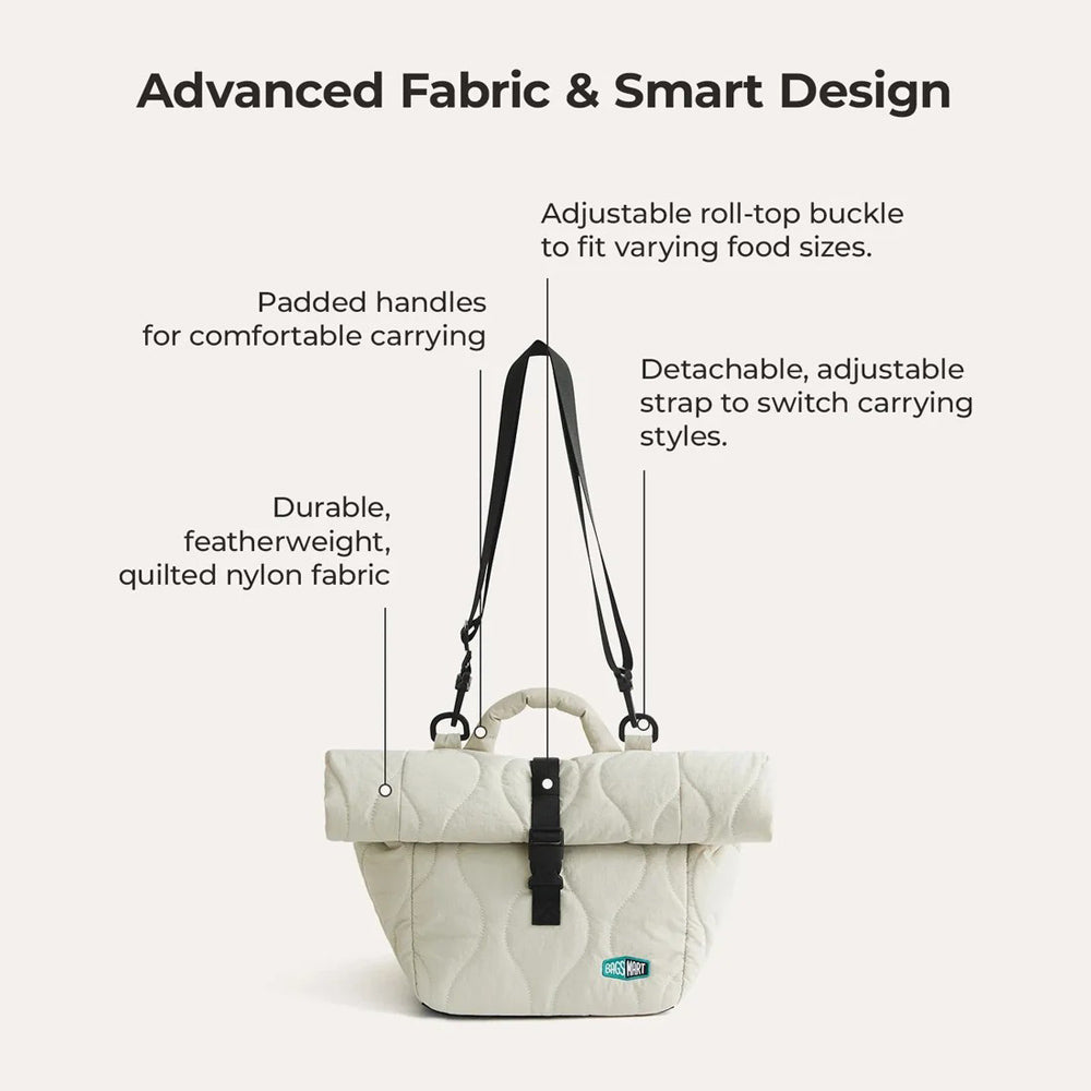 Walker Insulated Lunch Bag - Beige