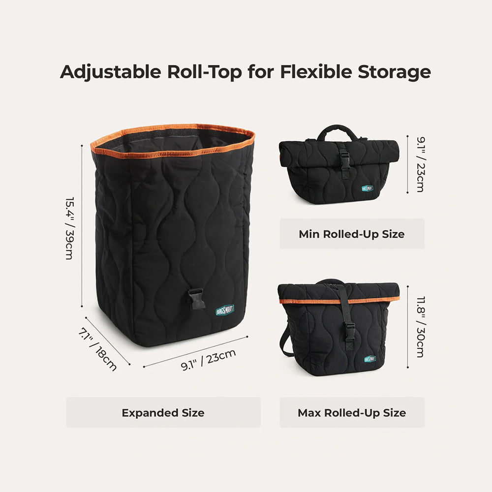 Walker Insulated Lunch Bag - Black