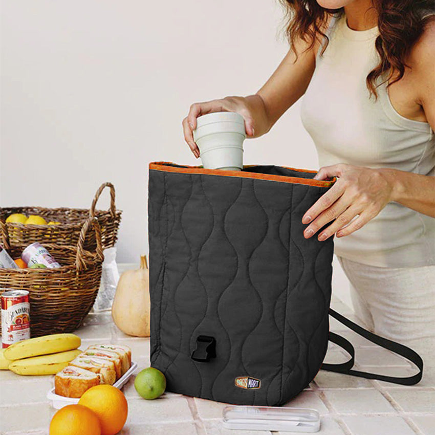 Walker Insulated Lunch Bag - Black