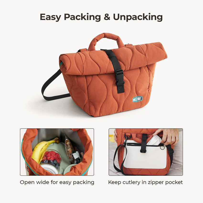 Walker Insulated Lunch Bag - Tangerine