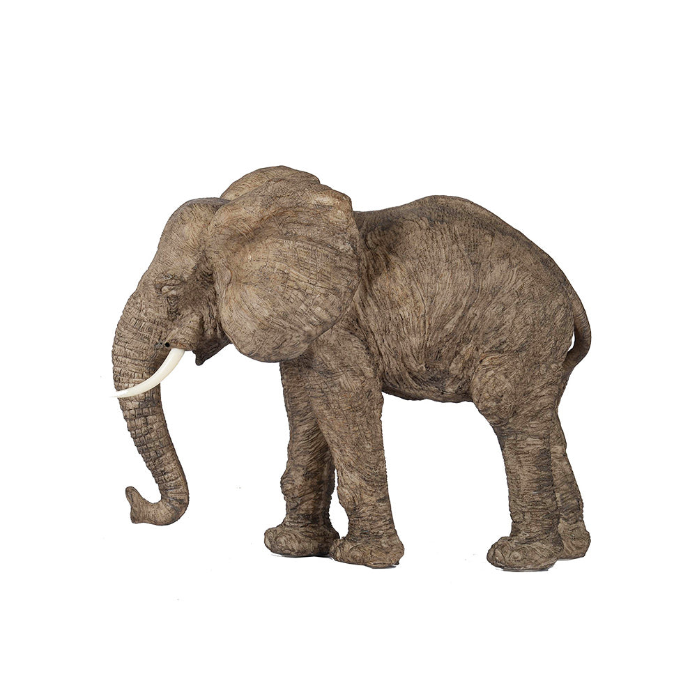 Walking Elephant Sculpture Large - Brown