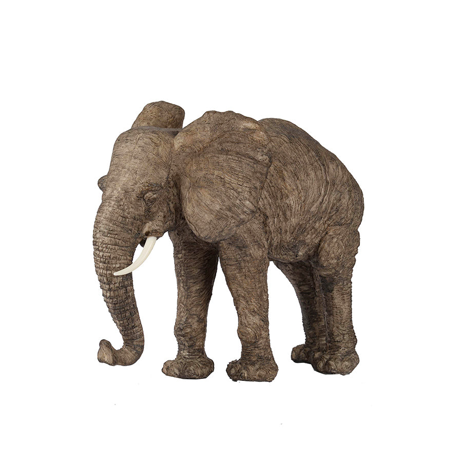 Walking Elephant Sculpture Large - Brown
