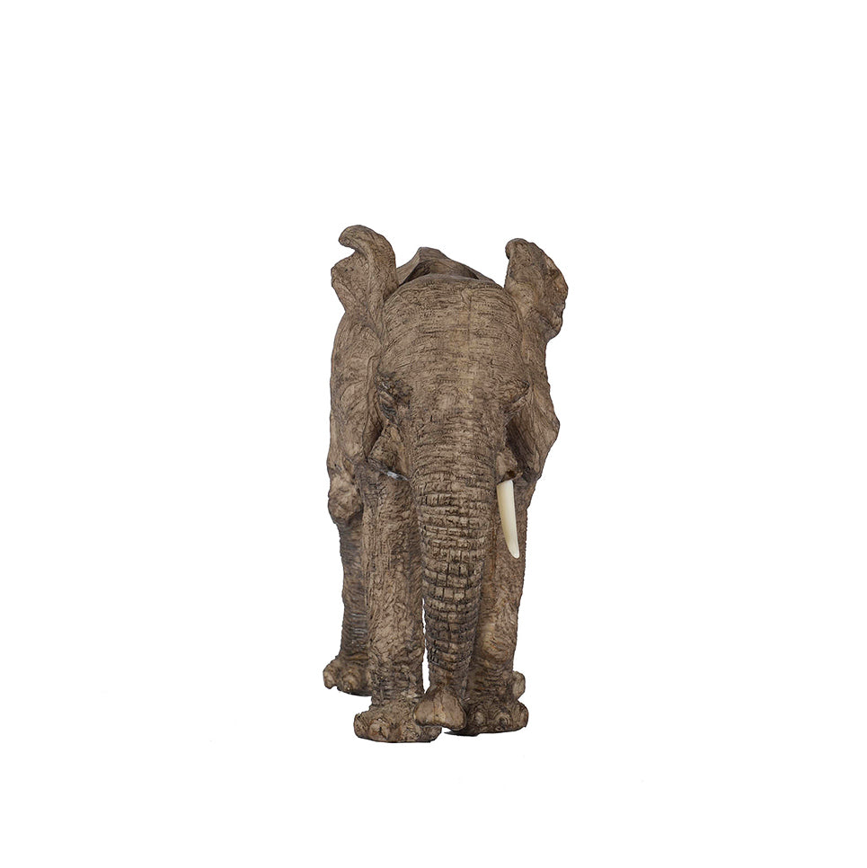 Walking Elephant Sculpture Large - Brown