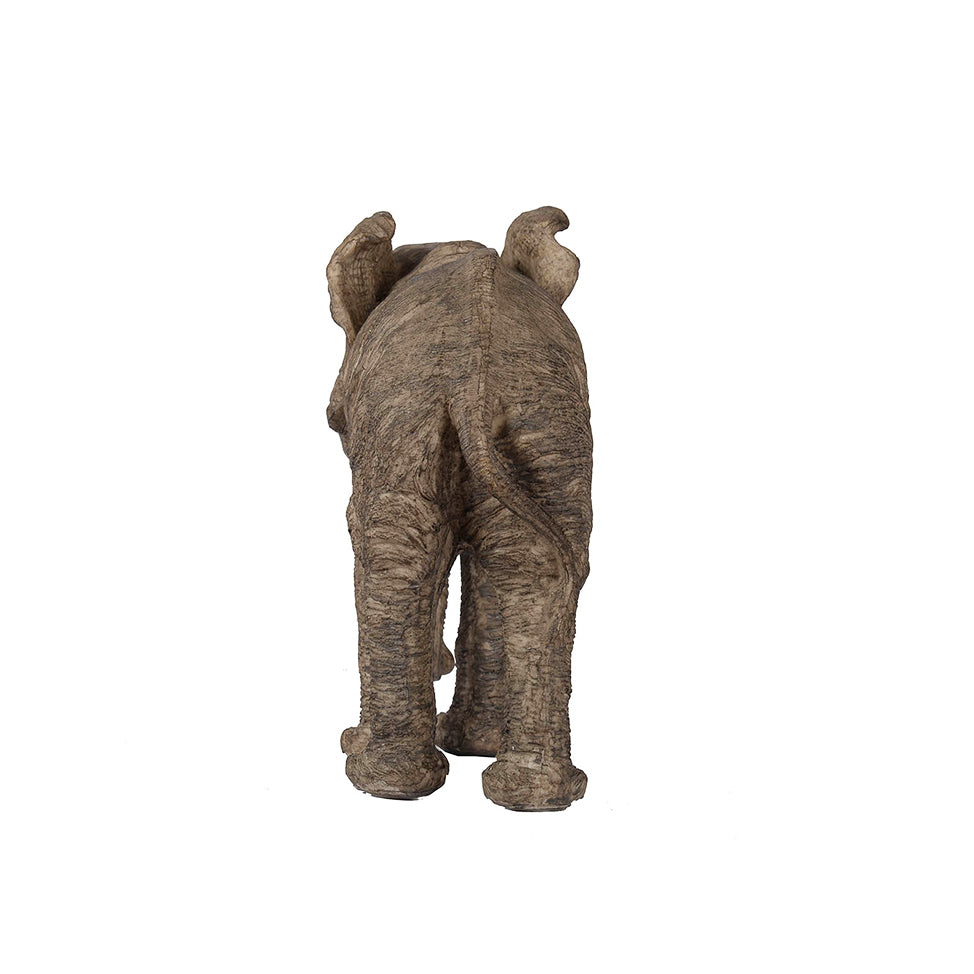 Walking Elephant Sculpture Large - Brown