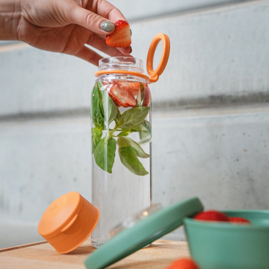 Water Bottle 500ml - Peach Orange