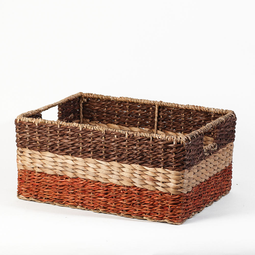 Water Hyacinth Storage Basket Large - Earthy