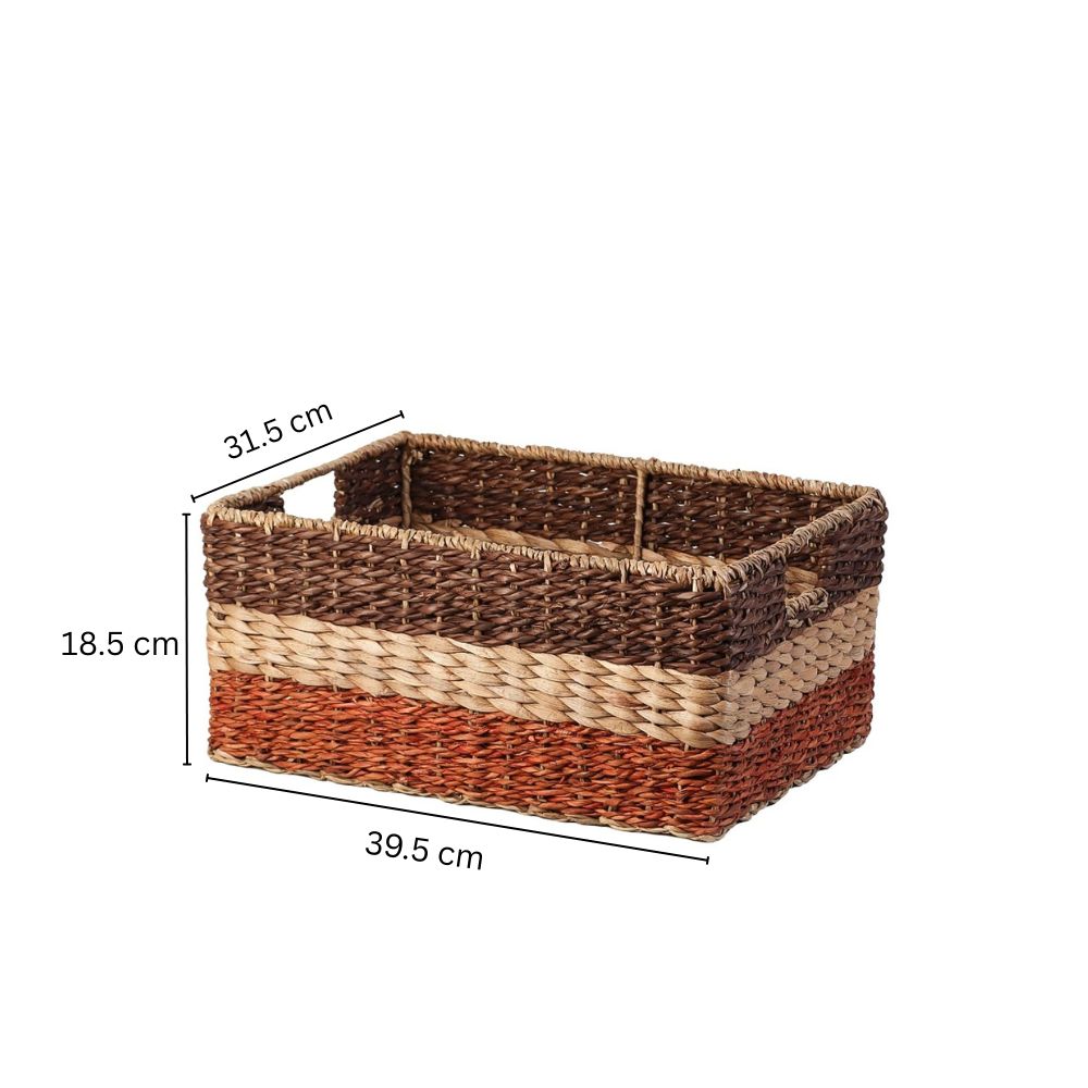 Water Hyacinth Storage Basket Large - Earthy