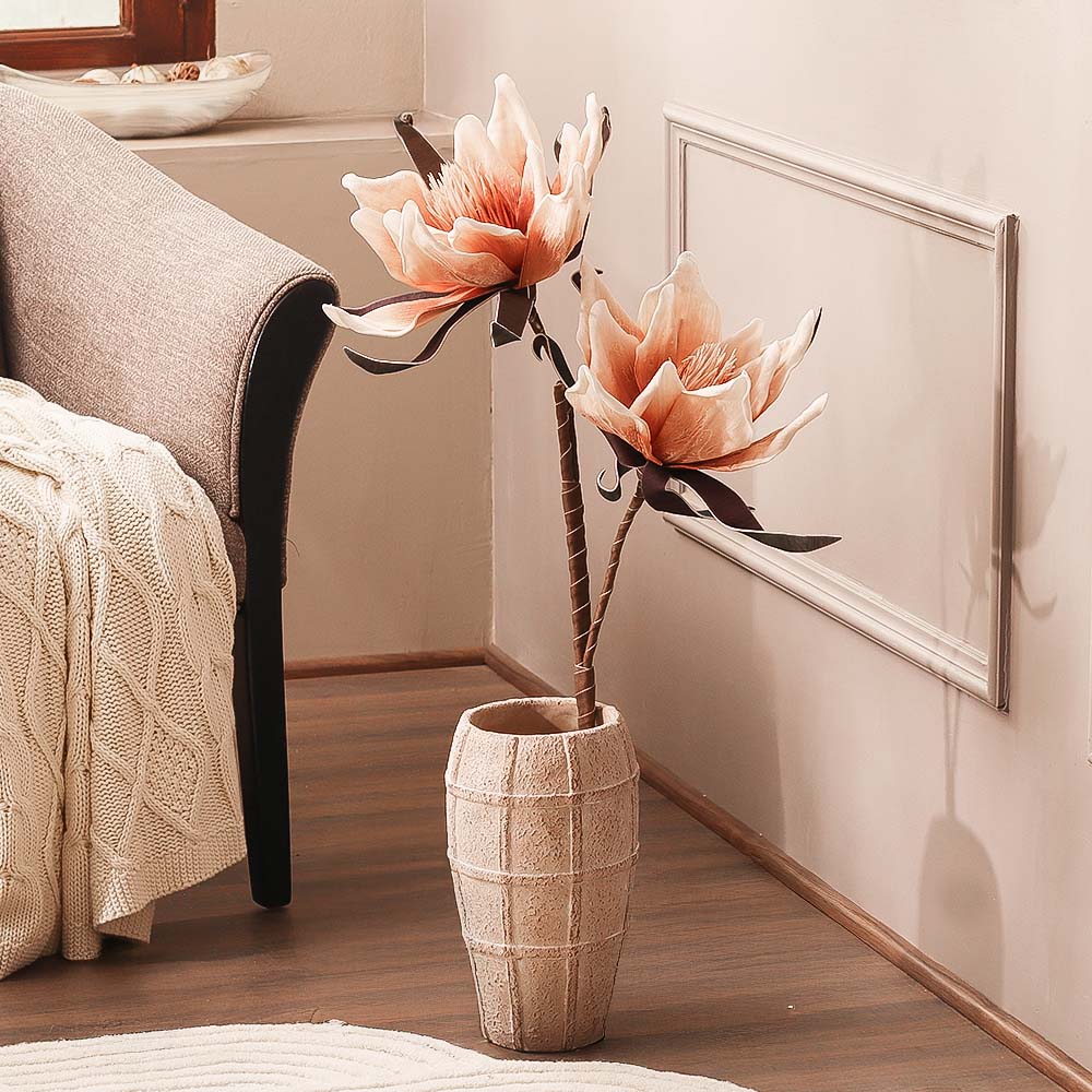 Water Lily Faux Stem - Sand