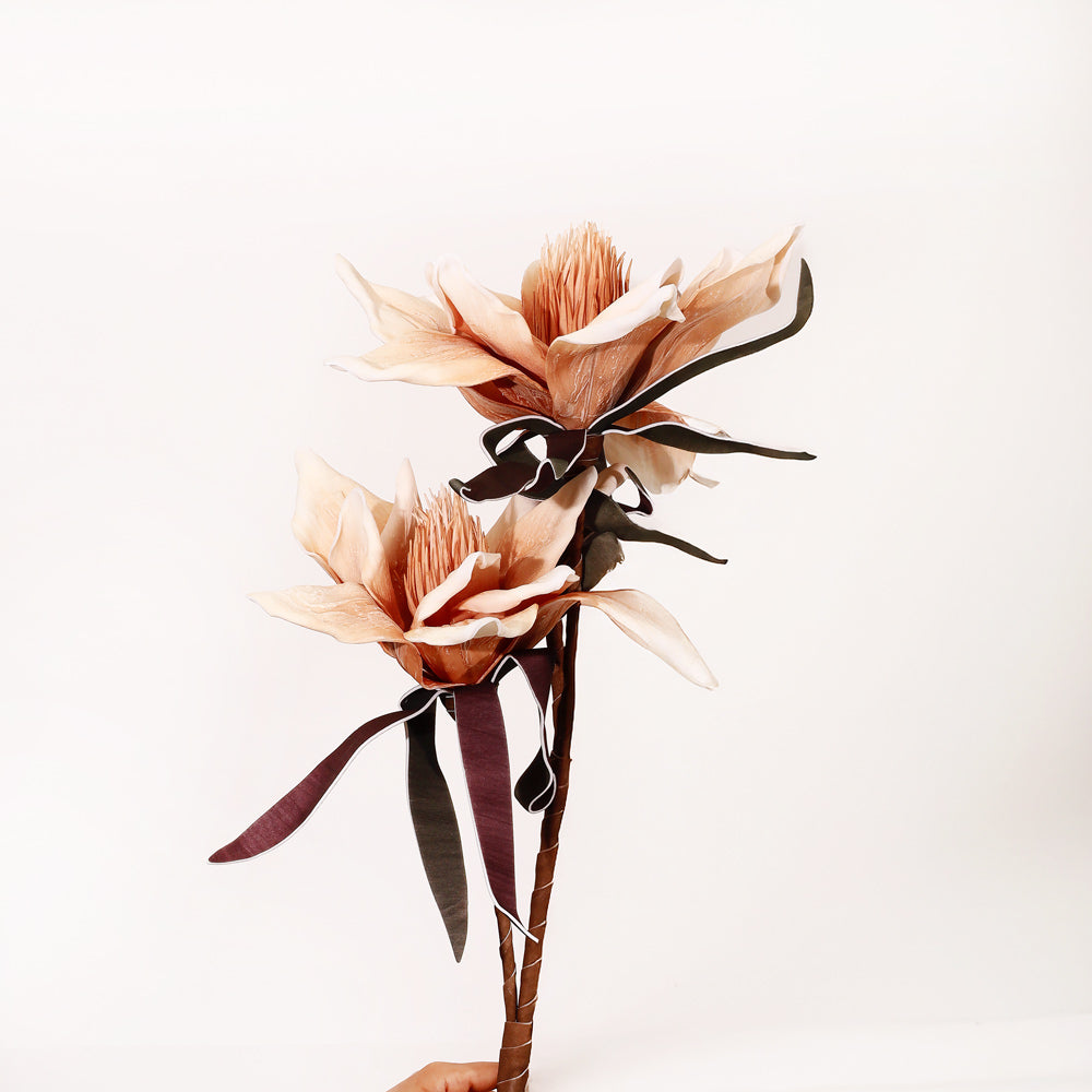 Water Lily Faux Stem - Sand