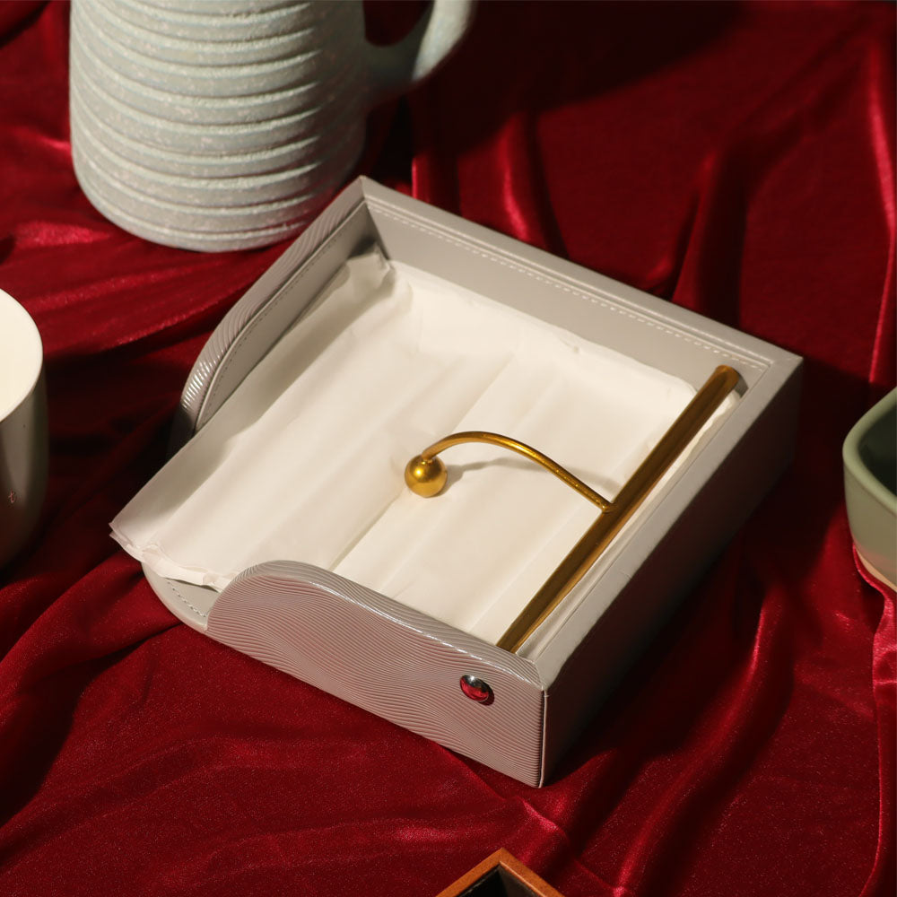 Wave Flat Napkin Holder - Grey