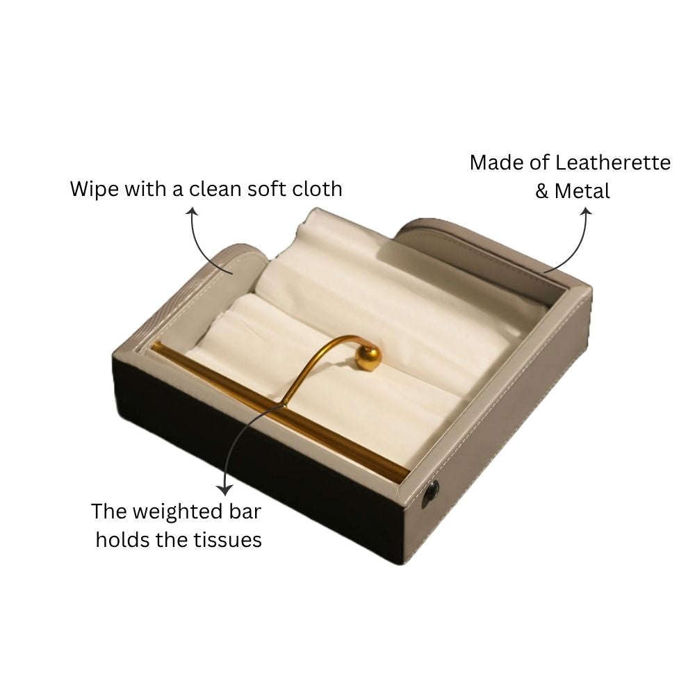 Wave Flat Napkin Holder - Grey