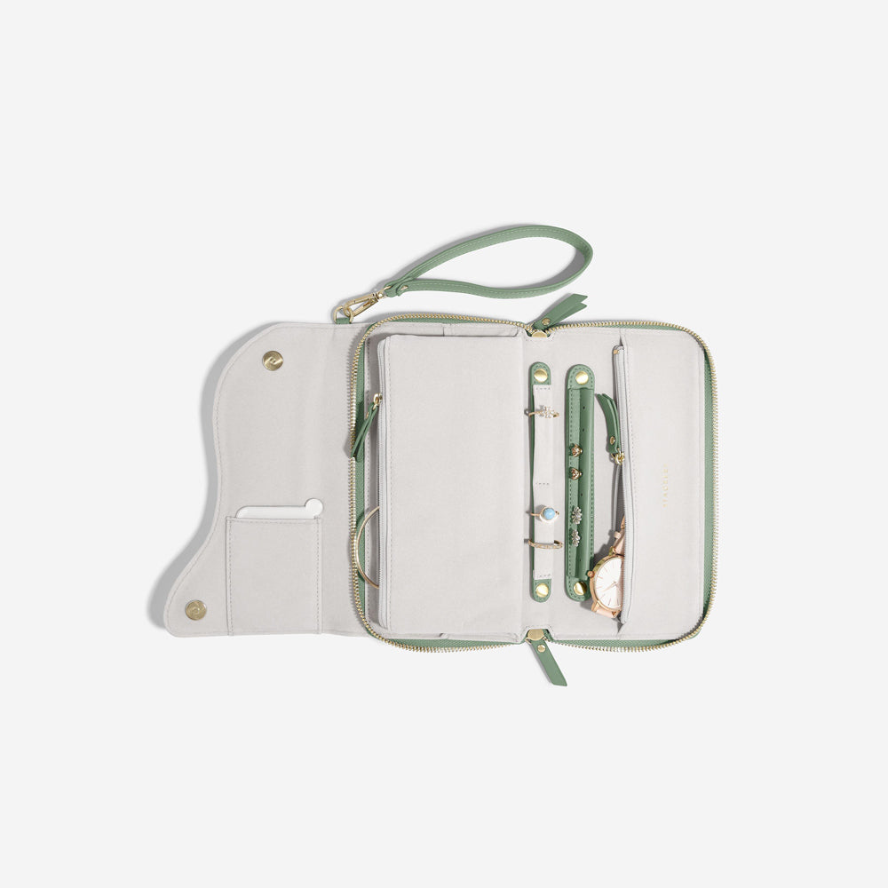 Wave Jewellery Roll - Green