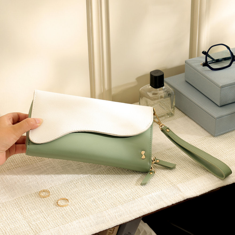 Wave Jewellery Roll - Green