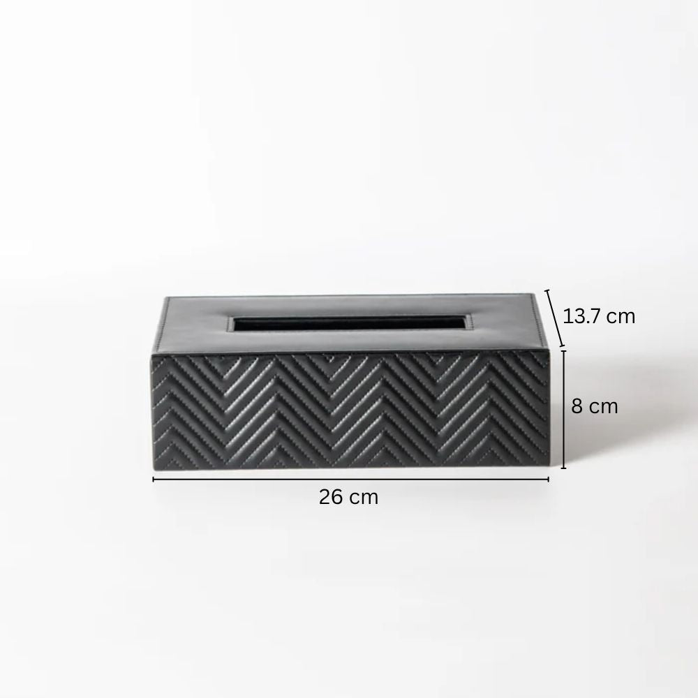 Waverly Tissue Box Holder - Black