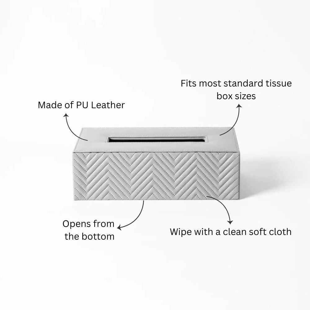Waverly Tissue Box Holder - Grey
