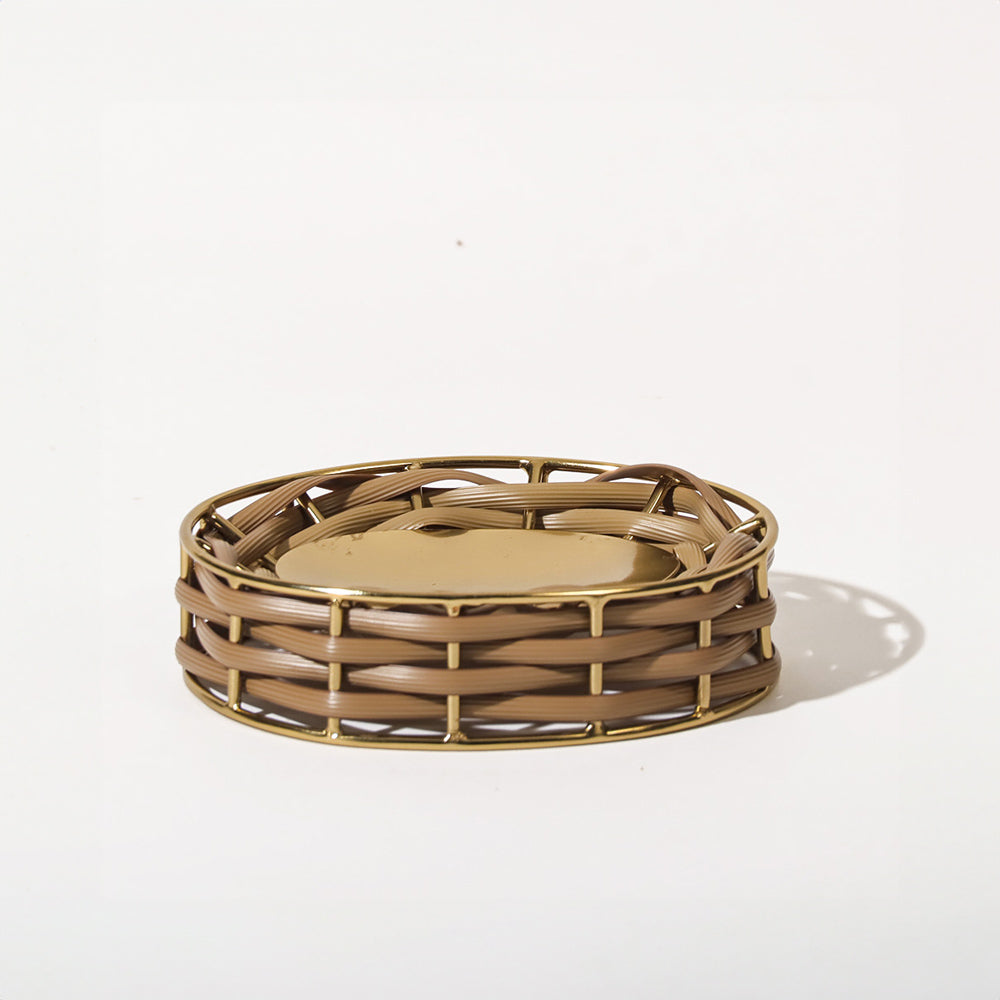 Weave Soap Dish - Sand Gold